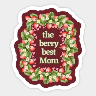 The Berry Best Mom Sticker